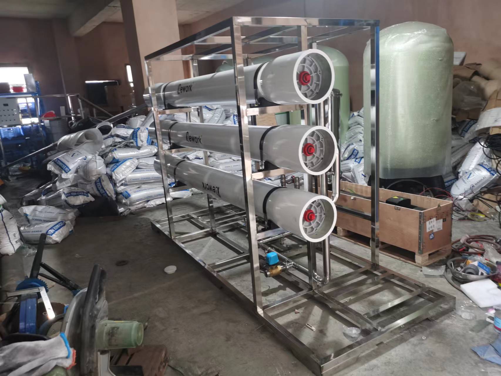 貴陽純水酒廠凈水設備，6噸反滲透設備
